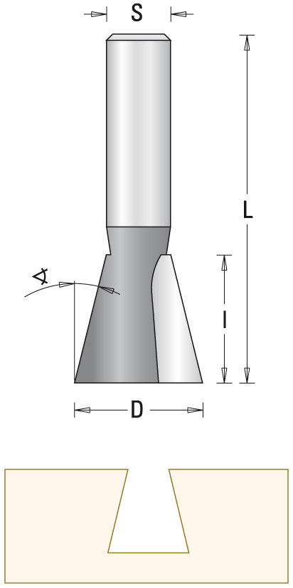 7631 HW-Zinkenfräser Z2 - Image 2