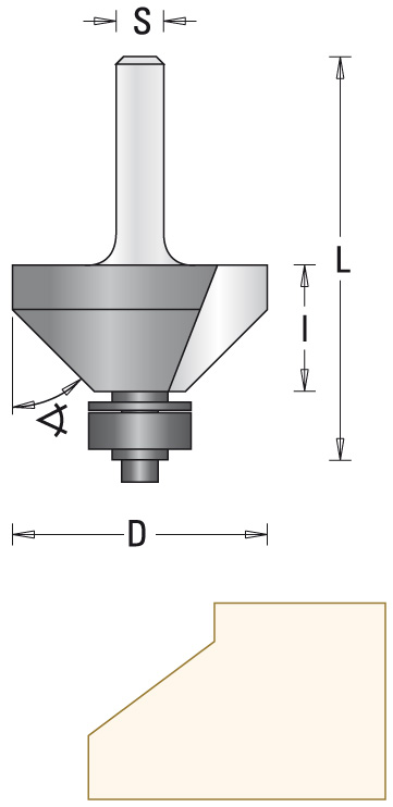 7725 HW-Fasefräser Z2 mit Anlauflager - Image 2